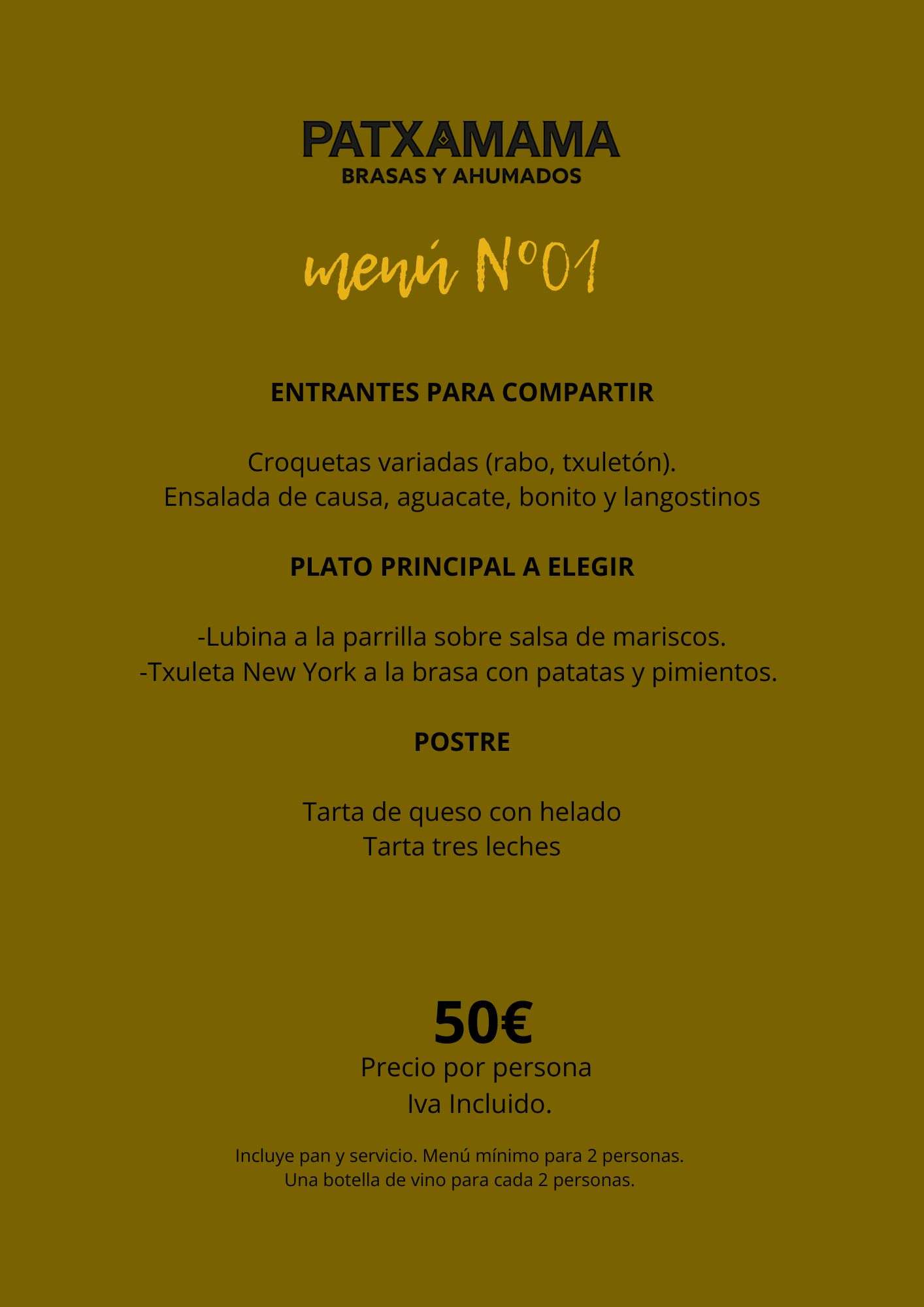 Menú de Temporada 1