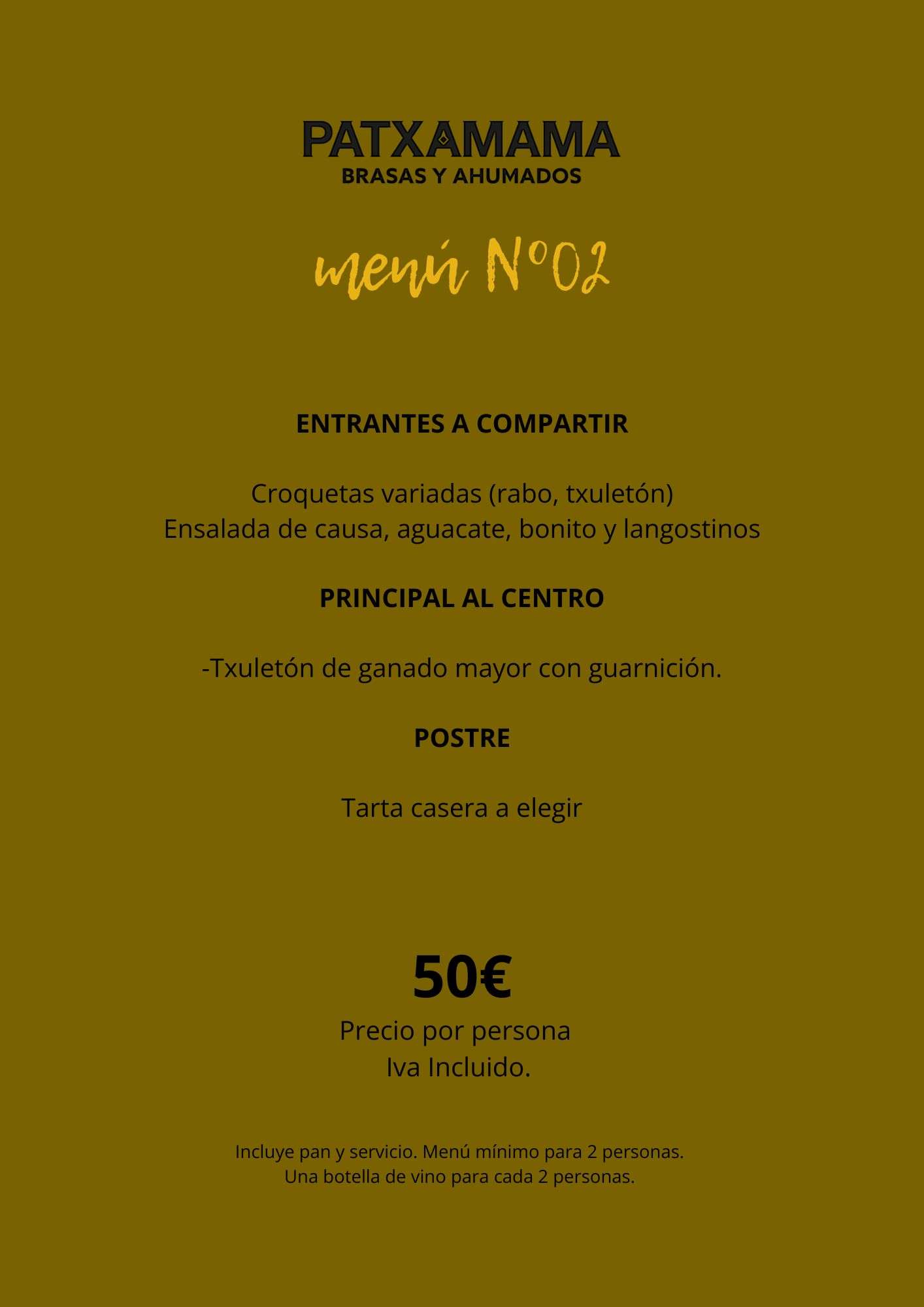 Menú de Temporada 2